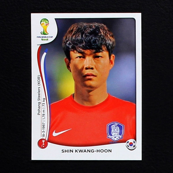 Brasil 2014 No. 628 Panini sticker Shin Kwang-Hoon