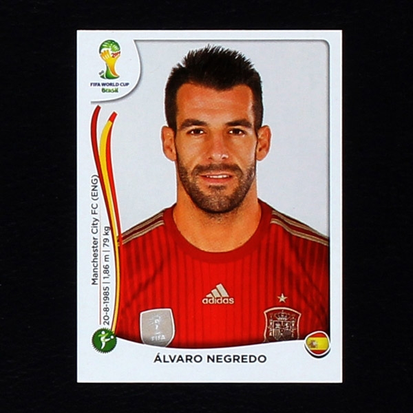 Brasil 2014 No. 126 Panini sticker Alvaro Negredo