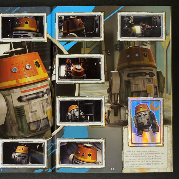 Star Wars Rebels Topps sticker album complete