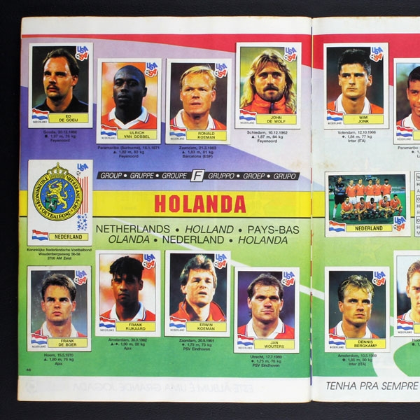 USA 94 - Mundial de Futebol Panini Album komplett
