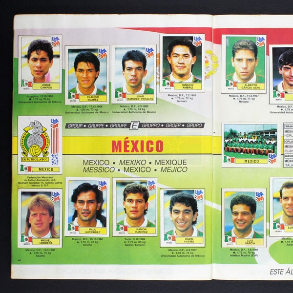 USA 94 - Mundial de Futebol Panini Album komplett