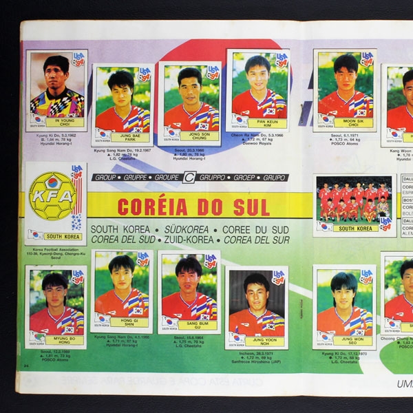 USA 94 - Mundial de Futebol Panini Album komplett