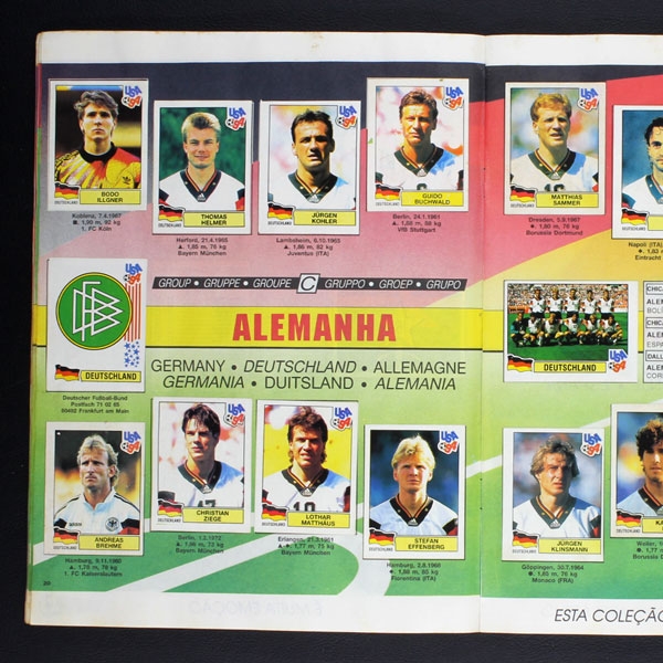 USA 94 - Mundial de Futebol Panini Album komplett
