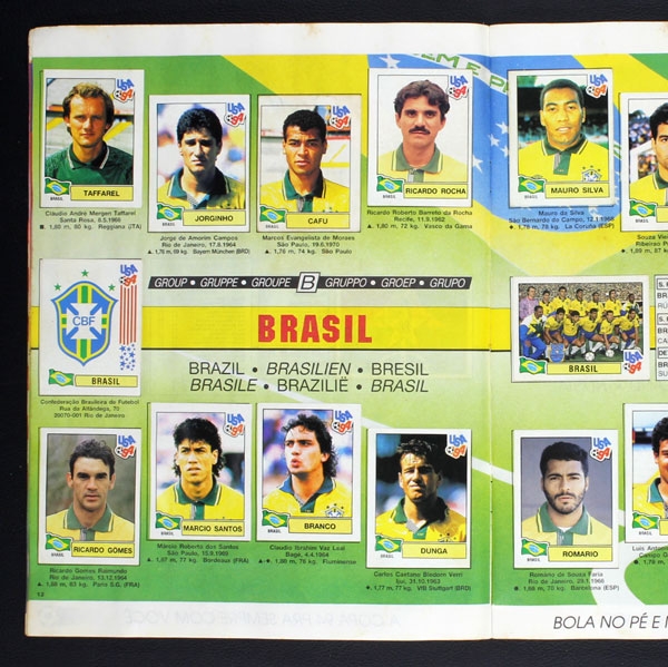 USA 94 - Mundial de Futebol Panini Album komplett