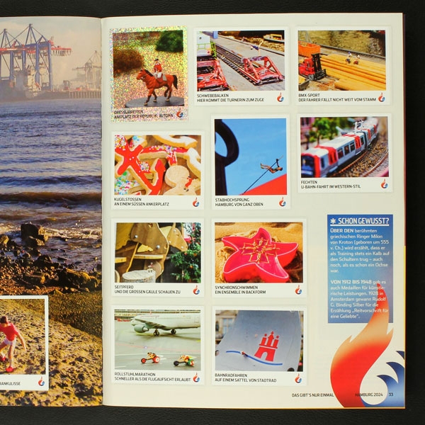 Hamburg 2024 Panini Sticker Album komplett