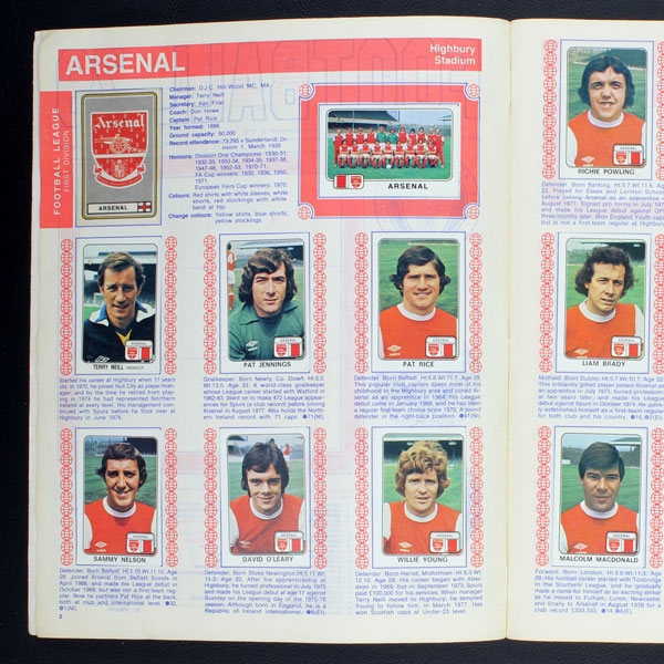 Football 79 Panini Sticker Album komplett