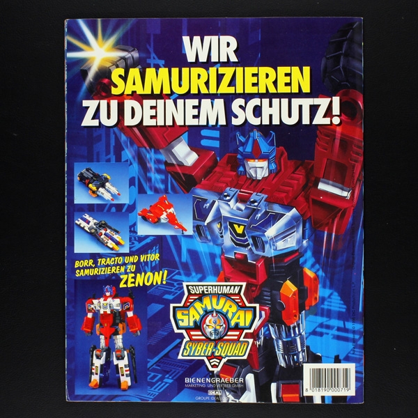 Samurai Syber-Squad Panini Sticker Album komplett