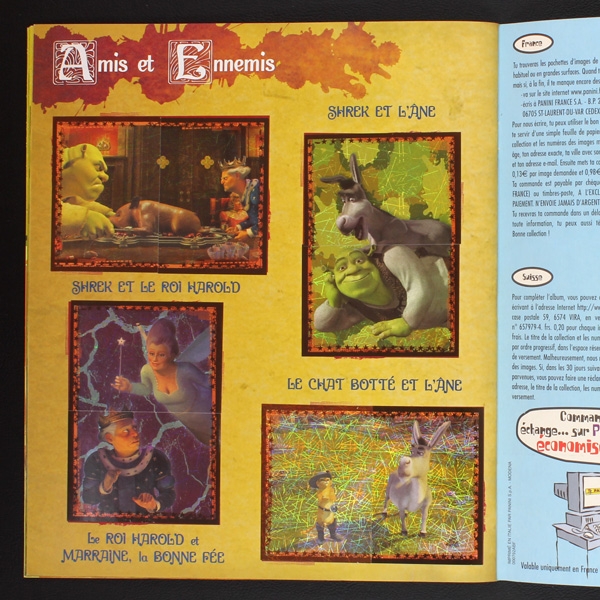 Shrek 2 Panini Sticker Album komplett - B