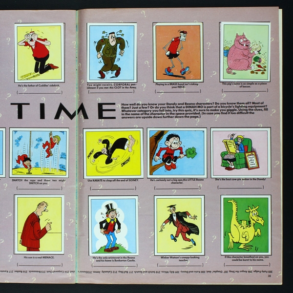 Dandy Beano Panini Sticker Album komplett - GB