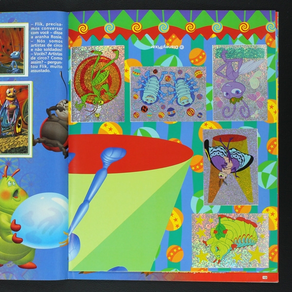 A Bugs Life Panini Sticker Album komplett - BR