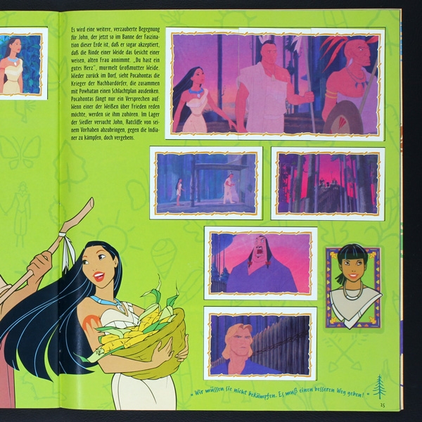 Pocahontas Panini sticker album complete