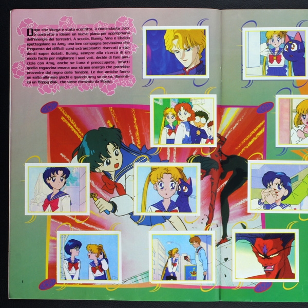 Sailor Moon Merlin Sticker Album komplett - I