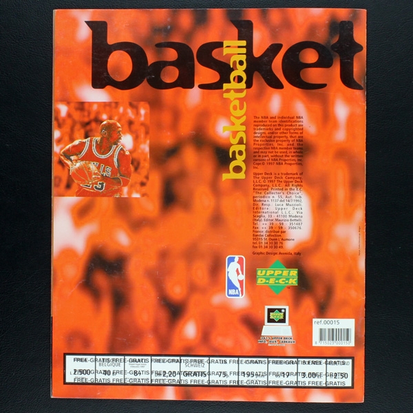 Basketball 1997 NBA Upper Deck Sticker Album komplett