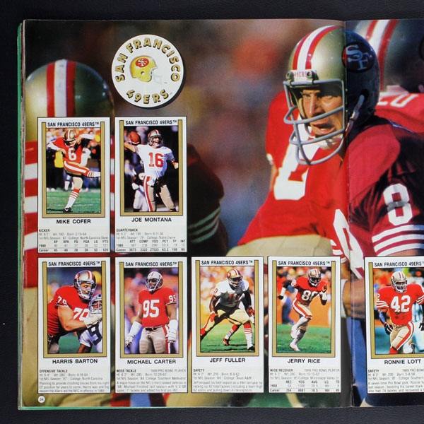 Football 89 NFL Panini Sticker Album komplett