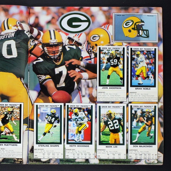 Football 89 NFL Panini Sticker Album komplett