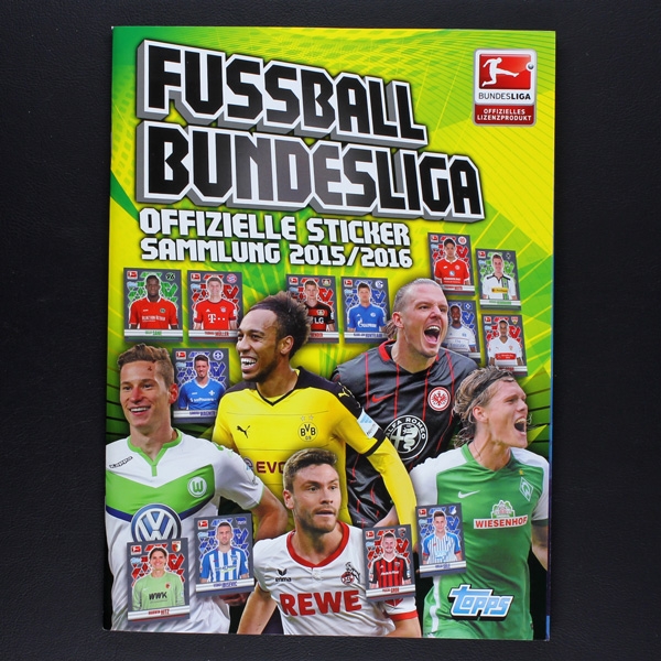 Fußball 2015 Topps Sticker Album komplett