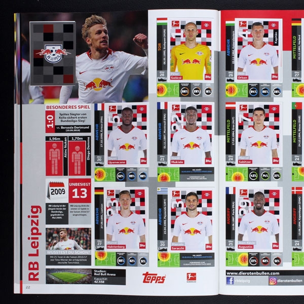 Fußball 2018 Topps Sticker Album komplett