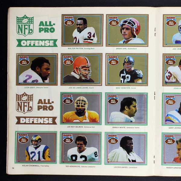 Football NFL 1981 Topps Sticker Album komplett