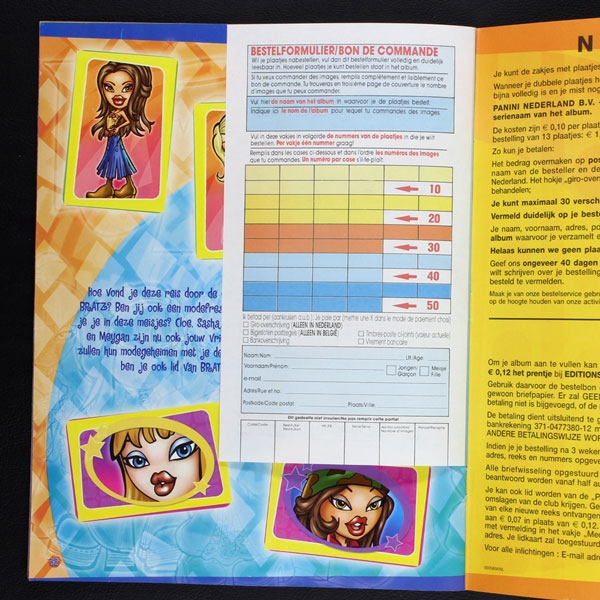 Bratz Panini Sticker Album komplett Frankreich