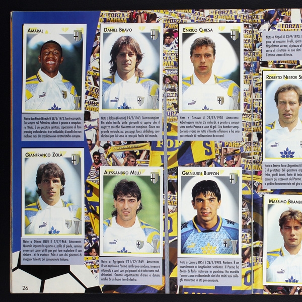 Calcio Coppe 1996 Panini Sticker Album komplett