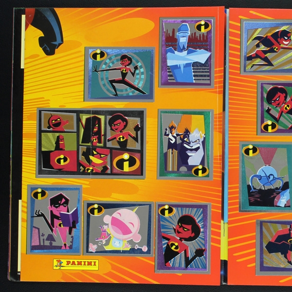 The Incredibles Panini Sticker Album fast komplett -2 - NL