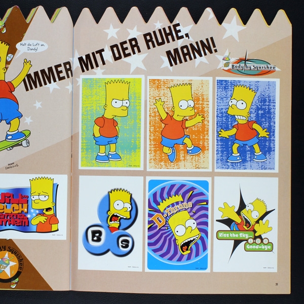 The Simpsons 2 Panini Sticker Album fast komplett -1