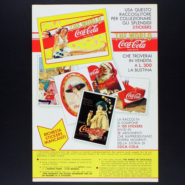 The World of Coca Cola Panini sticker album complete