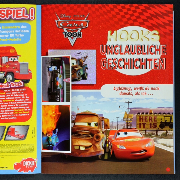 Cars Toon Panini Sticker Album komplett