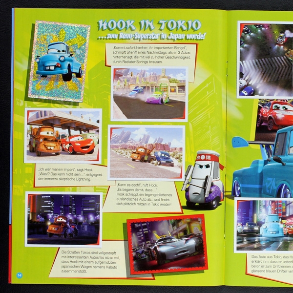 Cars Toon Panini Sticker Album komplett