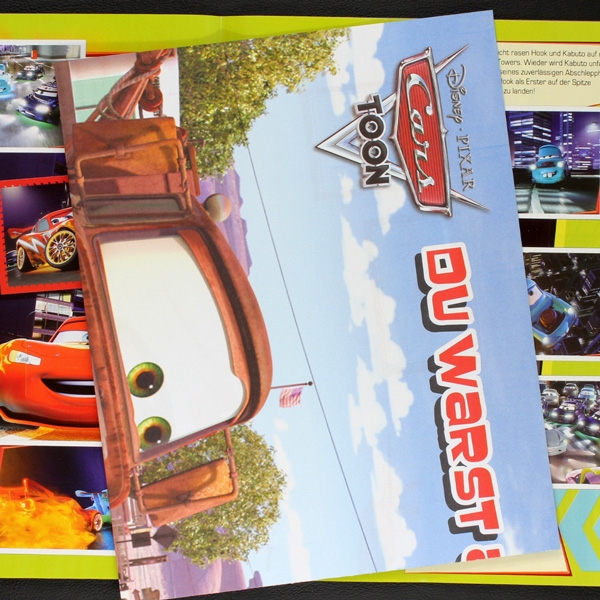 Cars Toon Panini Sticker Album komplett
