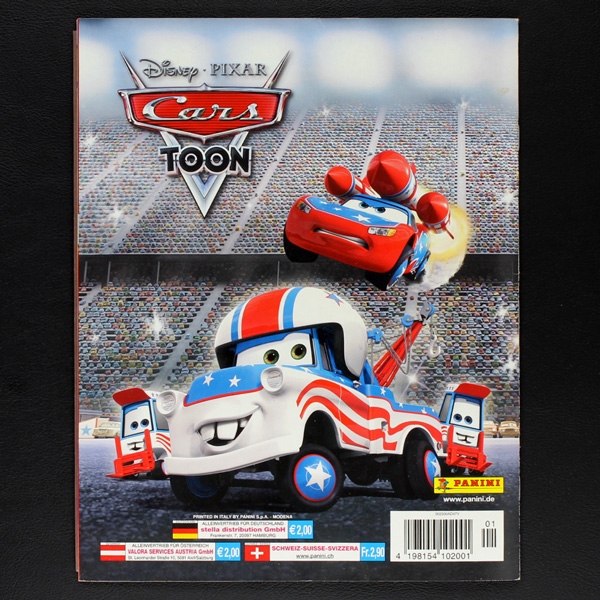 Cars Toon Panini Sticker Album komplett