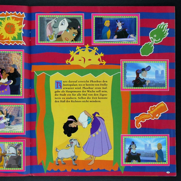 Der Glöckner von Notre Dame Panini Sticker Album komplett