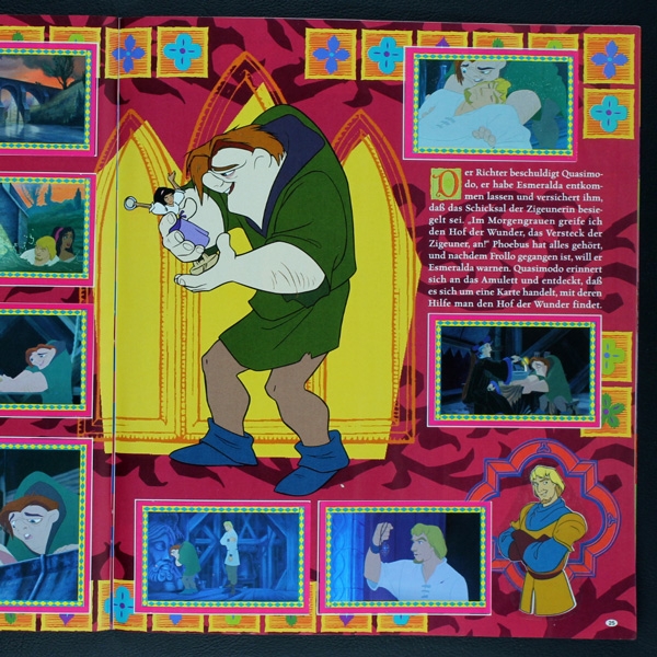 Der Glöckner von Notre Dame Panini Sticker Album komplett