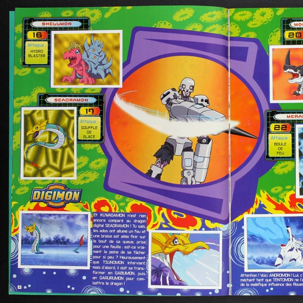 Digimon Panini sticker album complete - F
