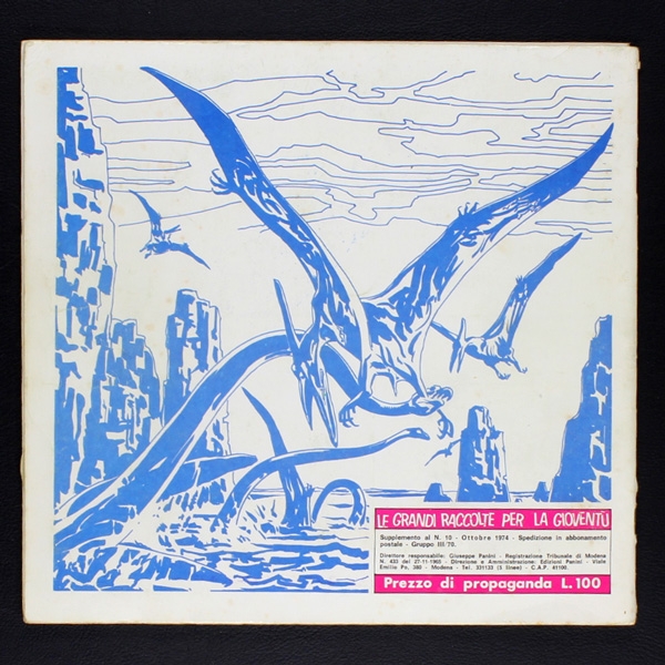Animali Preistorici 1974 Panini Sticker Album komplett - I