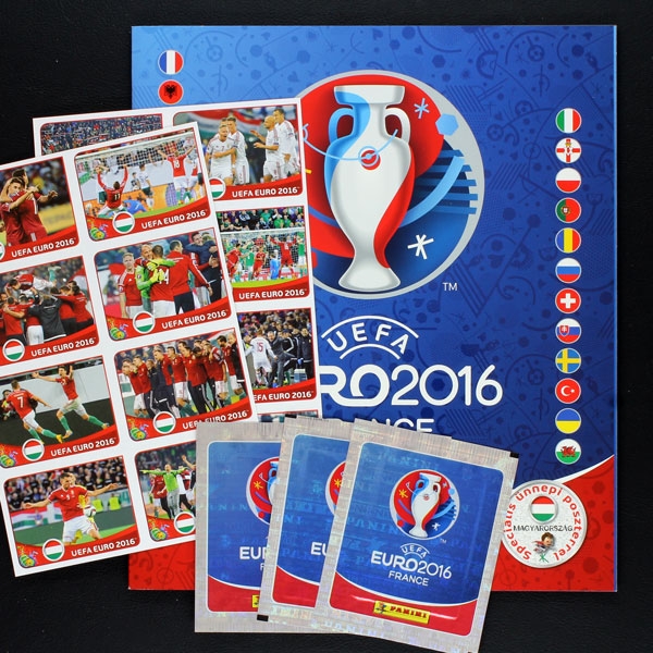 Euro 2016 Panini Leeralbum mit Extra Stickern - Ungarn Version
