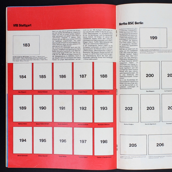 Fußball 79 Americana Sticker Leeralbum
