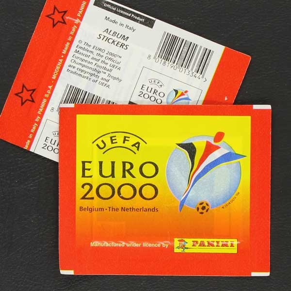 Euro 2000 Panini Sticker Tüte Variante Stern links