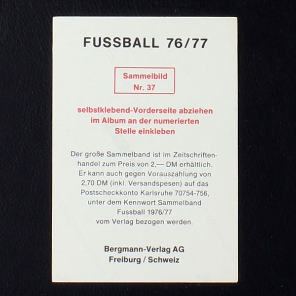 Franz Beckenbauer Bergmann sticker Fußball 1976