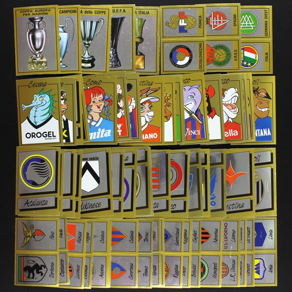 Calciatori 1987 Panini Sticker - 60 verschiedene Wappen