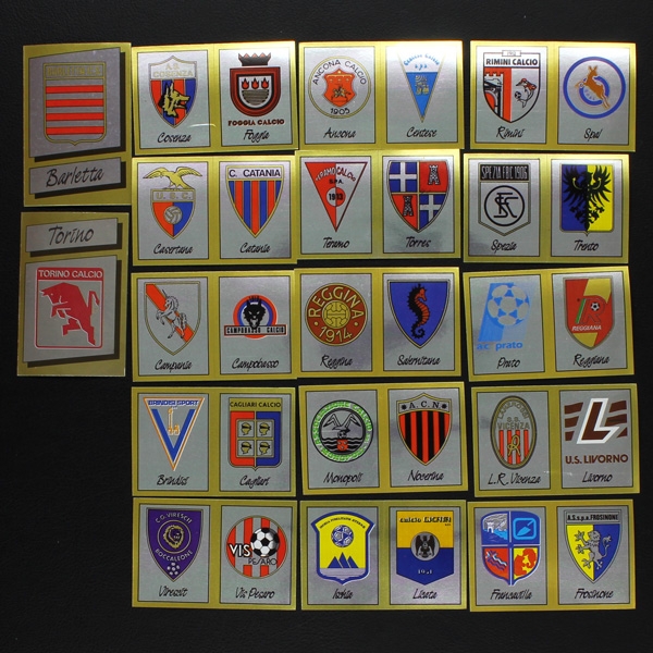 Calciatori 1987 Panini 60 different stickers badges