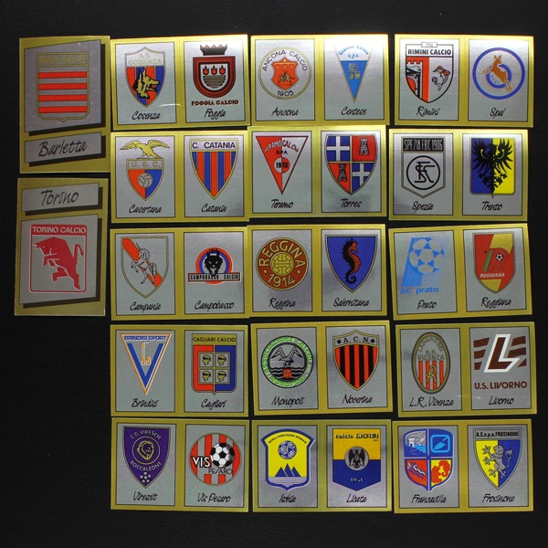 Calciatori 1987 Panini Sticker - 60 verschiedene Wappen