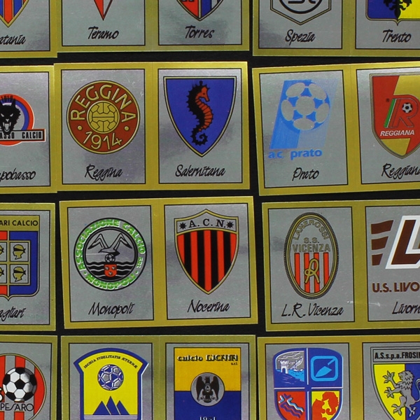 Calciatori 1987 Panini Sticker - 60 verschiedene Wappen