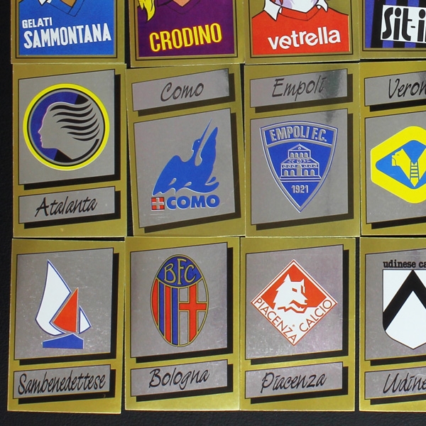 Calciatori 1987 Panini Sticker - 60 verschiedene Wappen