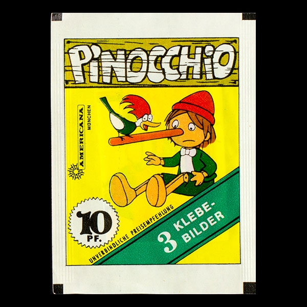 Pinocchio Americana Sticker bag