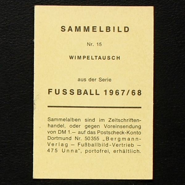 Uwe Seeler Bergmann Card  No. 15 - Fußball 1967