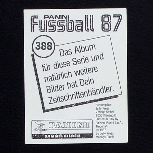 Giuseppe Galderisi Panini Sticker Nr. 388 - Fußball 87