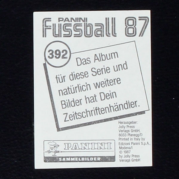 Bruno Conti Panini Sticker Nr. 392 - Fußball 87