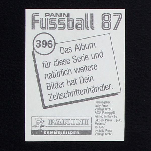 Paolo Rossi Panini Sticker Nr. 396 - Fußball 87