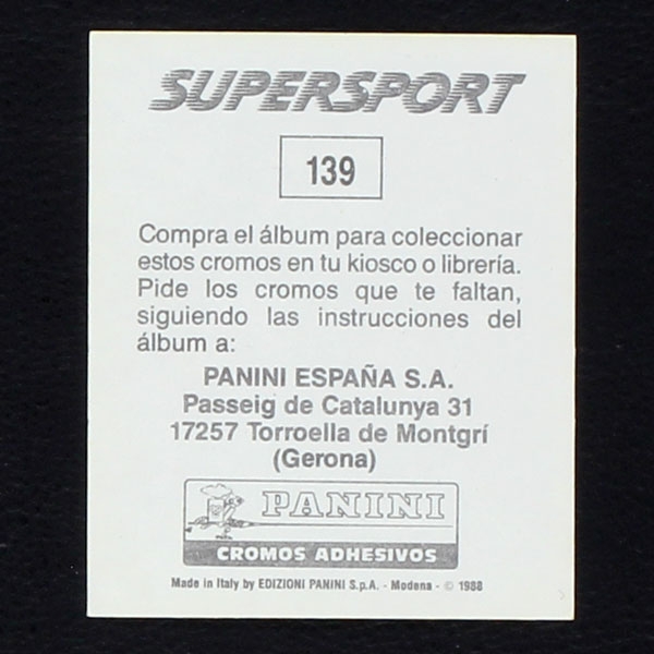 Alain Prost Panini Sticker Nr. 139 - Super Sport 1988